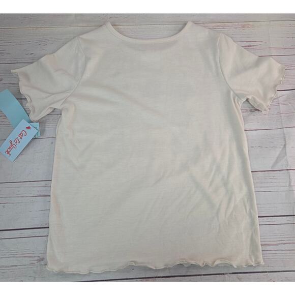 Cat & Jack Black/Cream 2pc Daisies Short Sleeve Printed Pajama Set L 10/12 - Picture 3 of 6